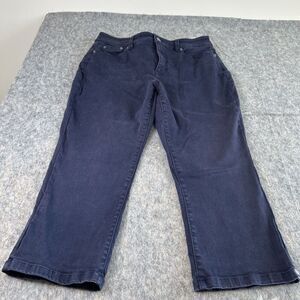 Chaps Womens Capri‎ Jeans Pants Size 8 Dark Blue